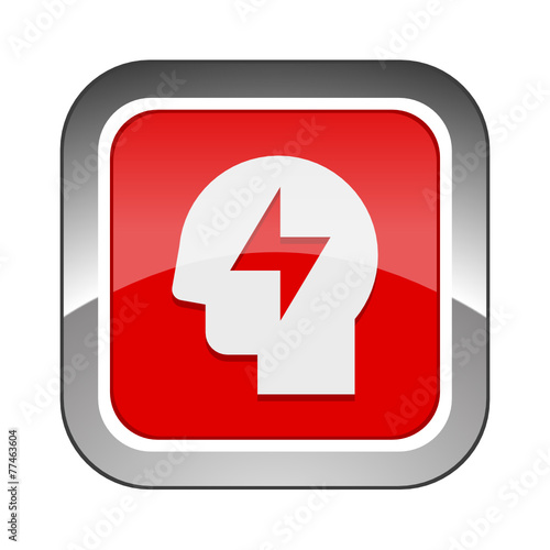 Chrome Square Button