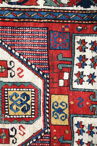 The part of handmade azerbaijan carpet