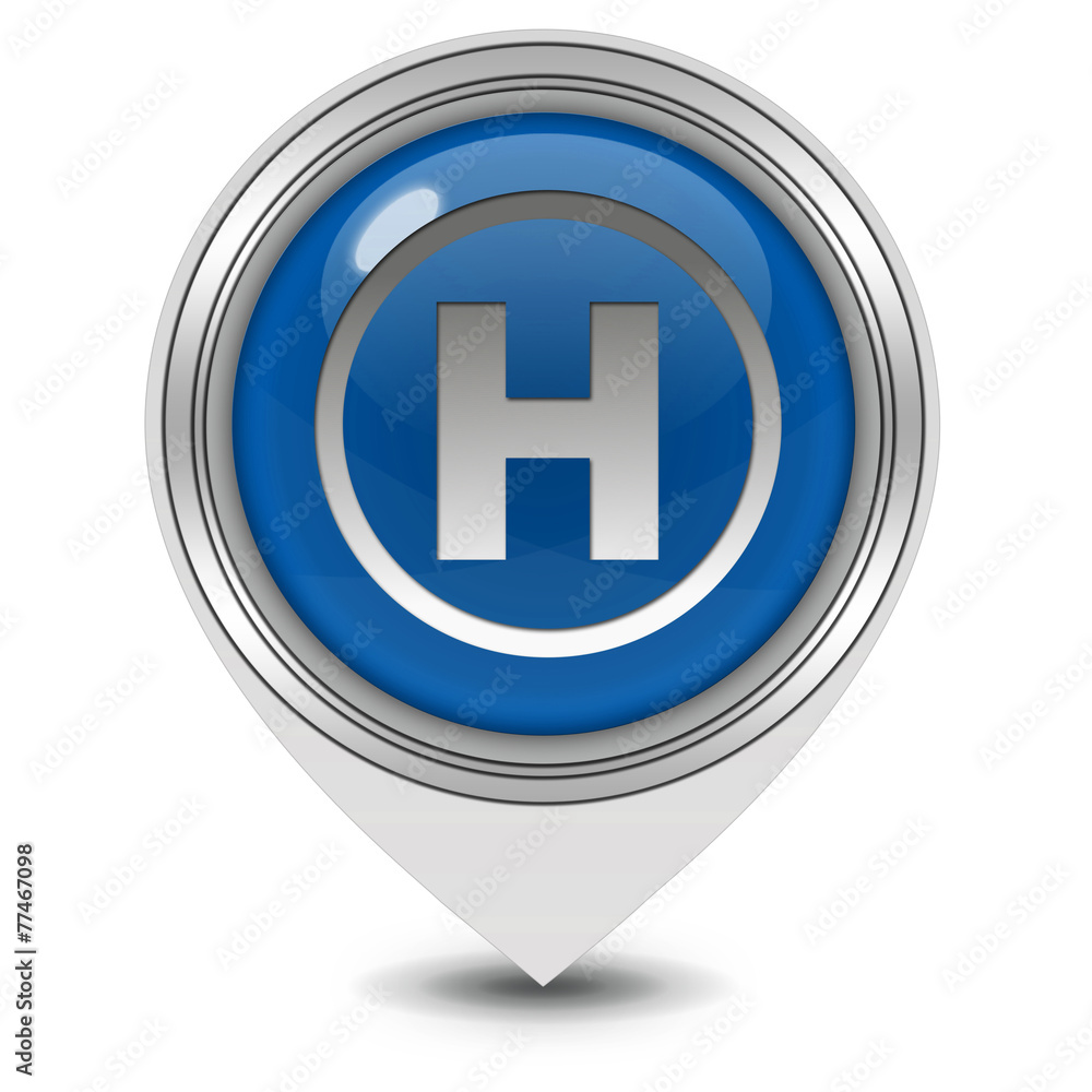 Emergency pointer icon on white background Emergency pointer icon on white background