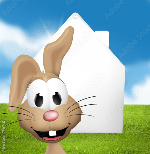 Easter sunny sky illustration