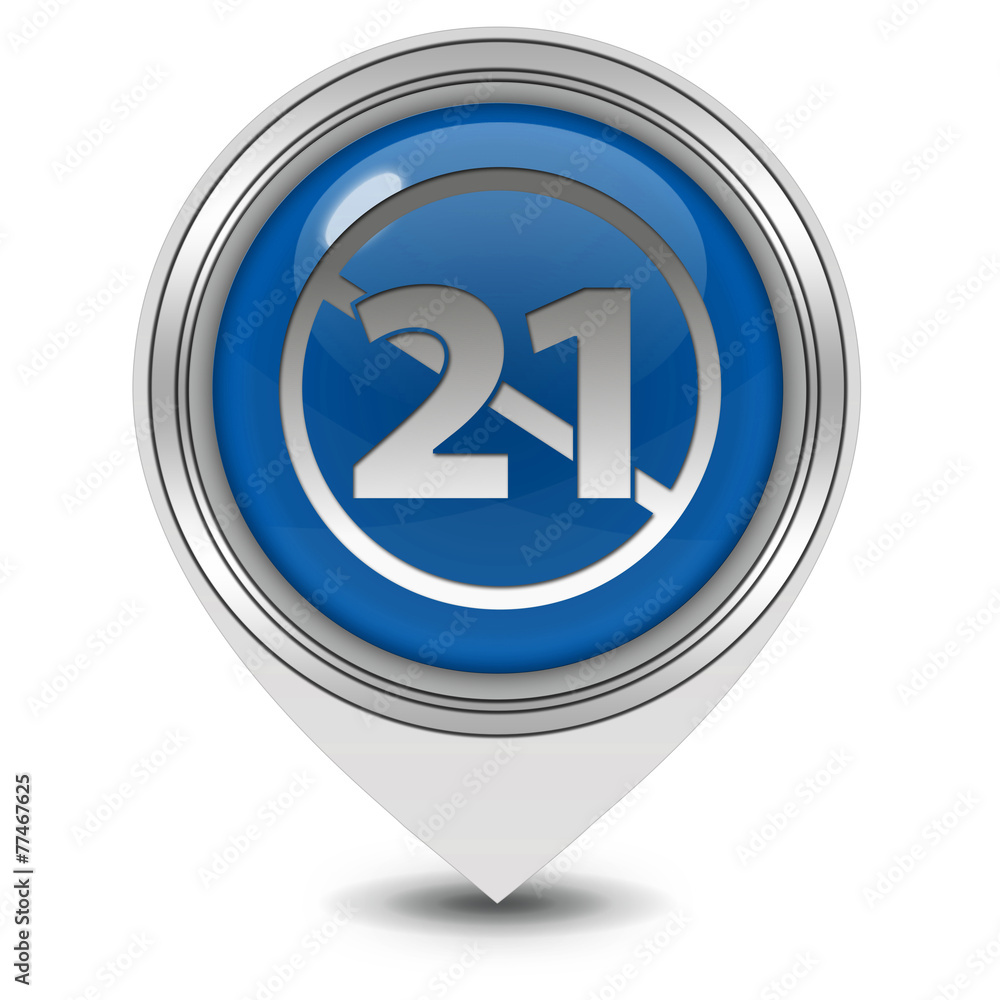 21 pointer icon on white background 21 pointer icon on white background