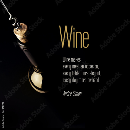 Inspirational quote about Wine.