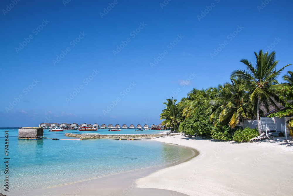 The white sandy beach, Maldives