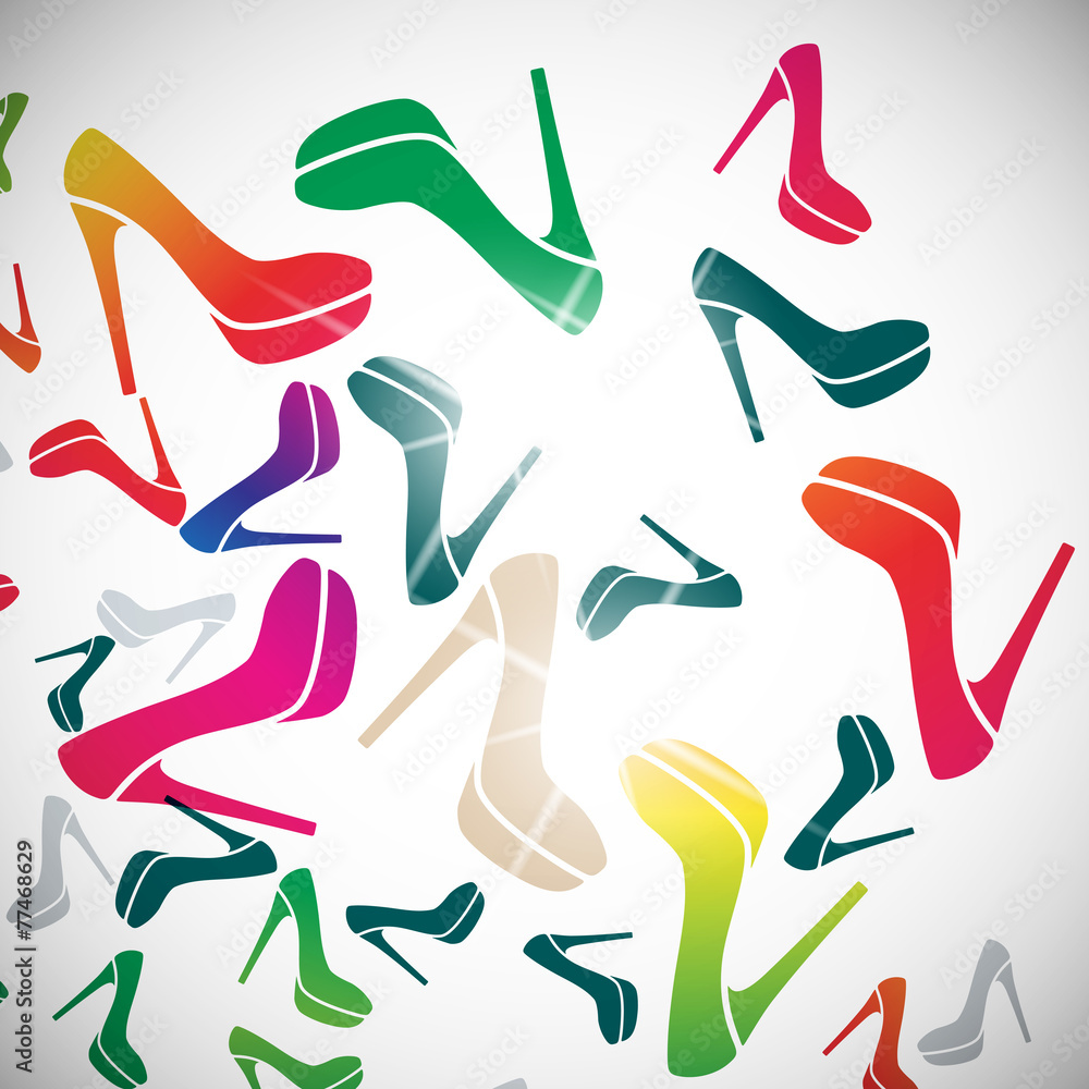 abstract background: shoe