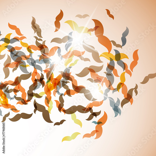abstract background  mustache