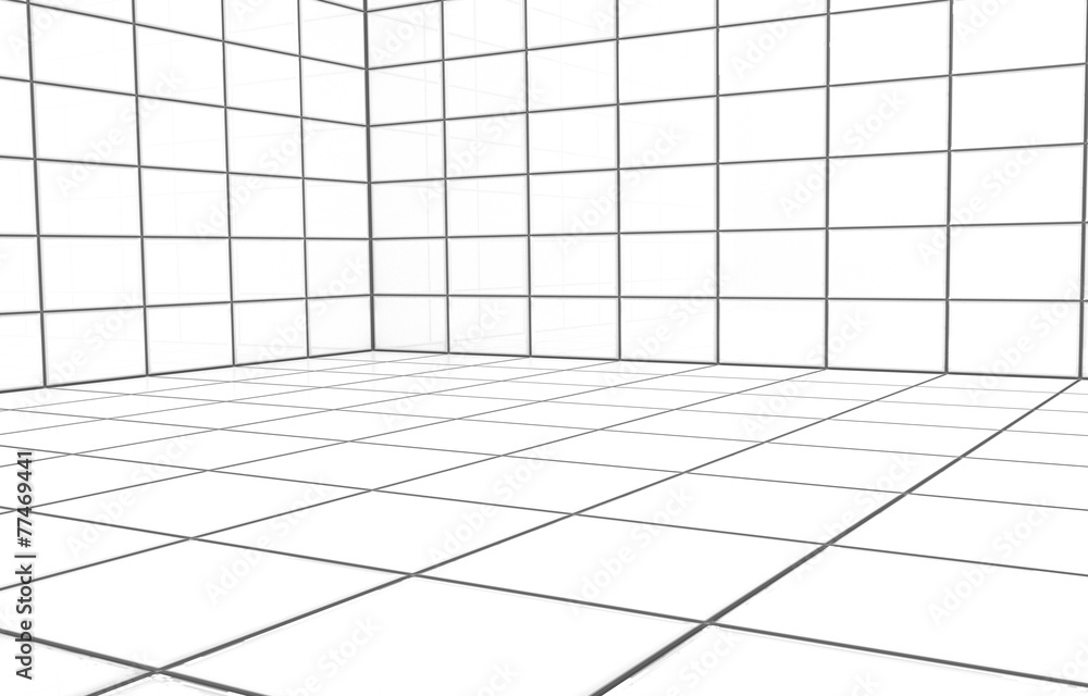 Weißer Raum 3d Illustration Weißer Raum 3d Illustration