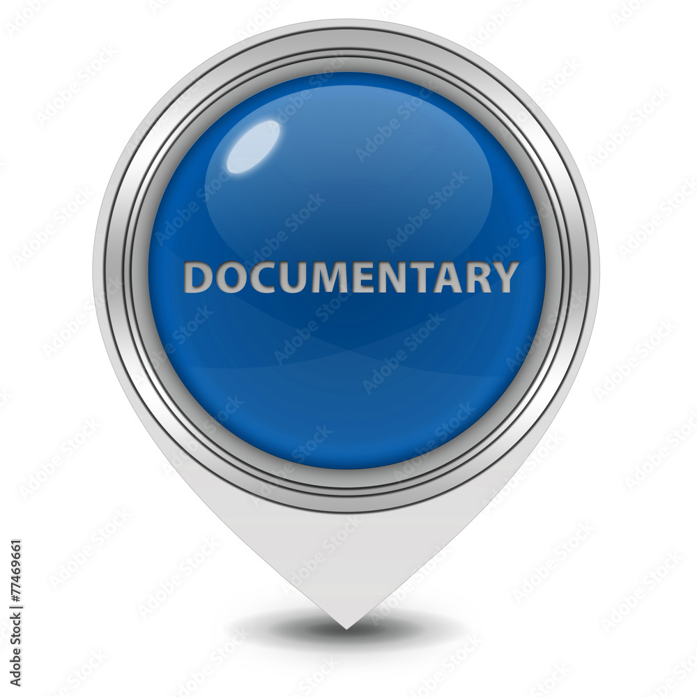 Documentary pointer icon on white background Documentary pointer icon on white background