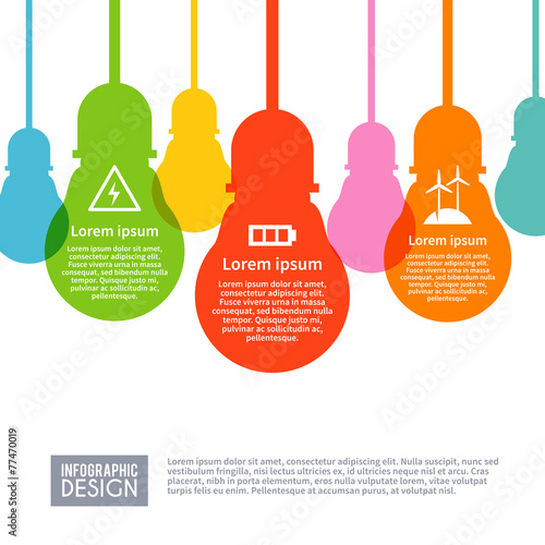 Electricity Infographics Set