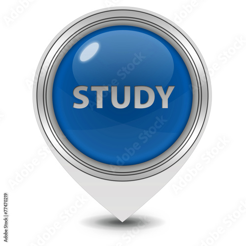 Study pointer icon on white background