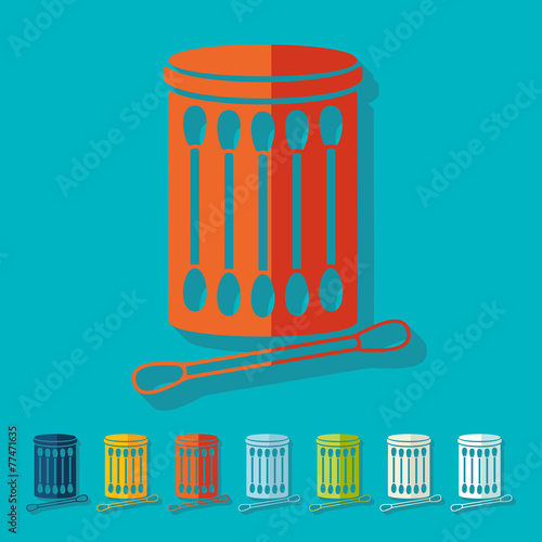 Flat design: cotton swabs