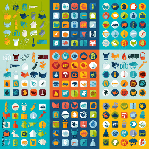 Set of agriculture icons
