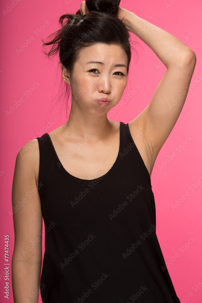 Young Asian woman smile face portrait Young Asian woman smile face portrait