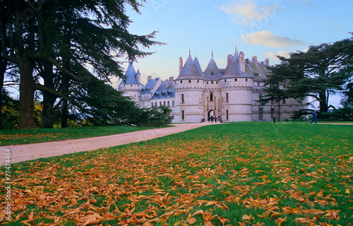 Château de Chaumont-sur-Loire en automne photo