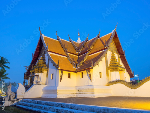 Outstanding Northern style Thai art of Wat Phu Mintr, Thailand
