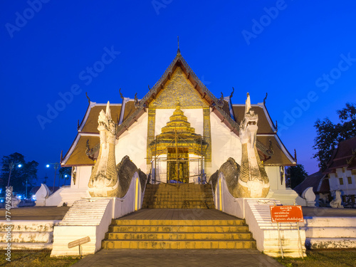 Outstanding Northern style Thai art of Wat Phu Mintr  Thailand