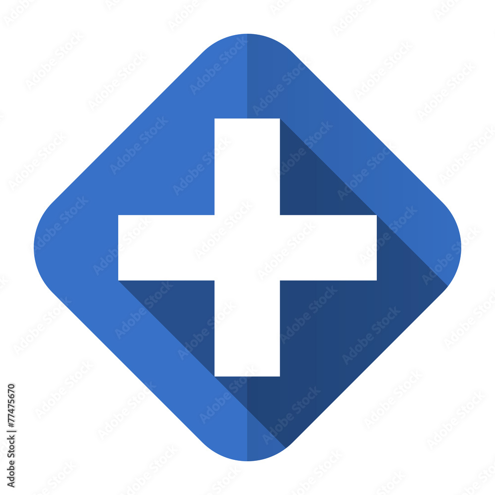 Obraz premium plus flat icon cross sign