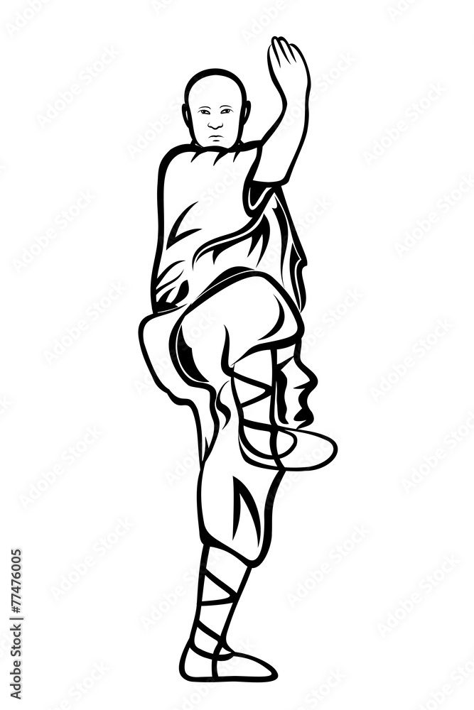 Fototapeta premium Shaolin monk