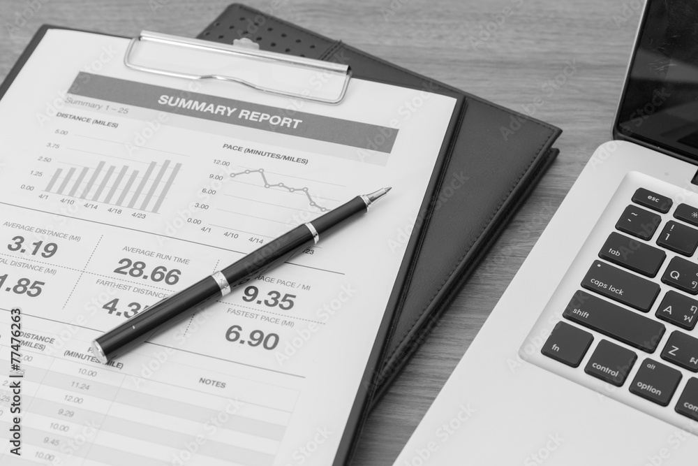 Showing business and financial report. Accounting Showing business and financial report. Accounting