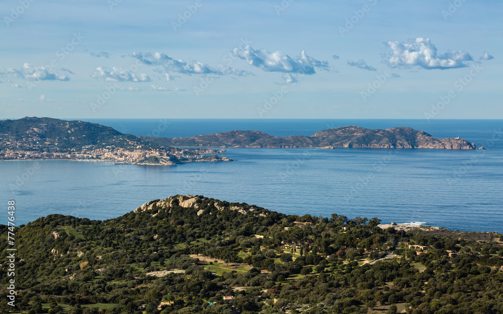 Calvi Bay in Balagne region of Corsica