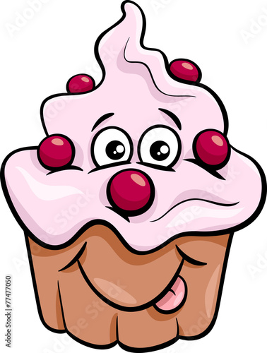 cupcake cartoon illustration