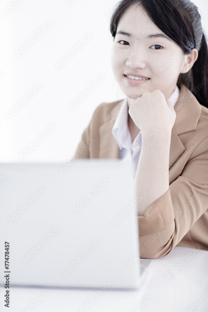 young asian businesswoman working in office young asian businesswoman working in office