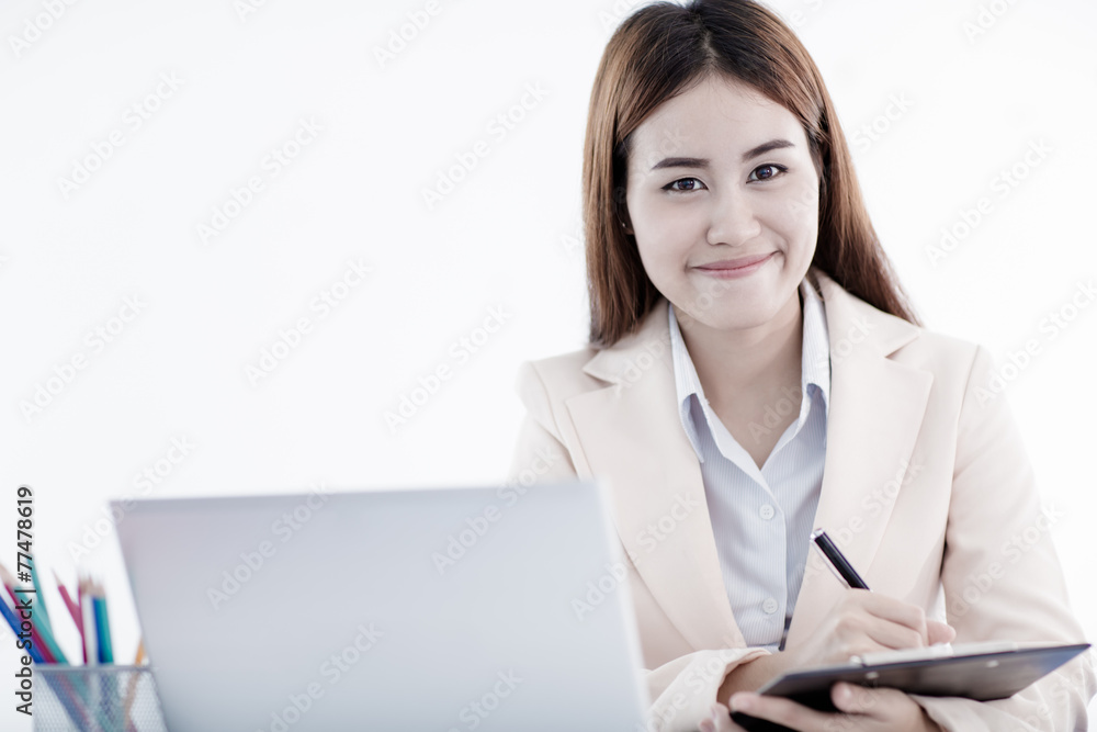 young asian businesswoman working in office young asian businesswoman working in office