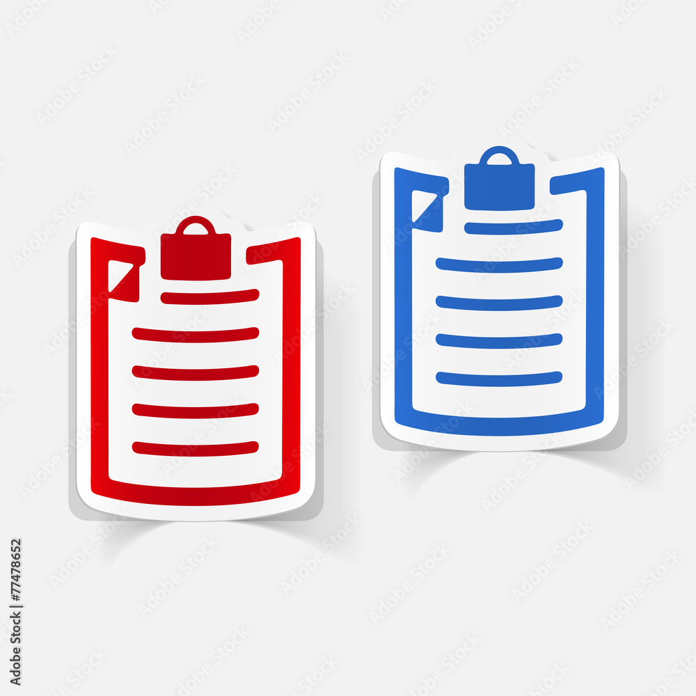 realistic design element: clipboard realistic design element: clipboard