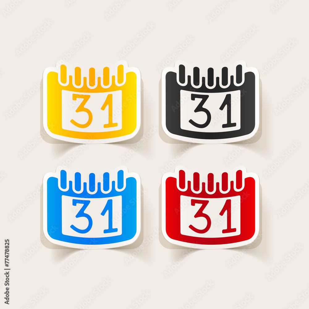 realistic design element: calendar realistic design element: calendar