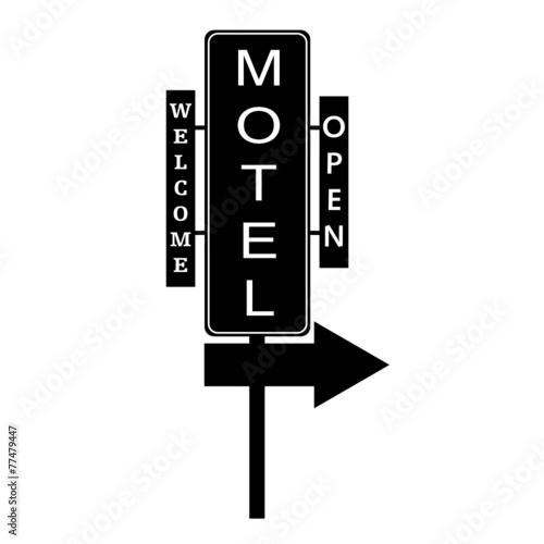 motel signboard vector