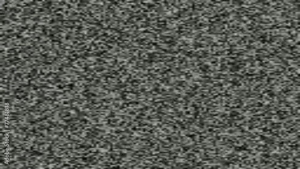 TV No Signal Noise loop. TV No Signal Noise loop.