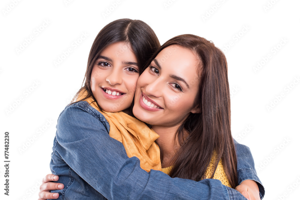 Woman and little girl Woman and little girl