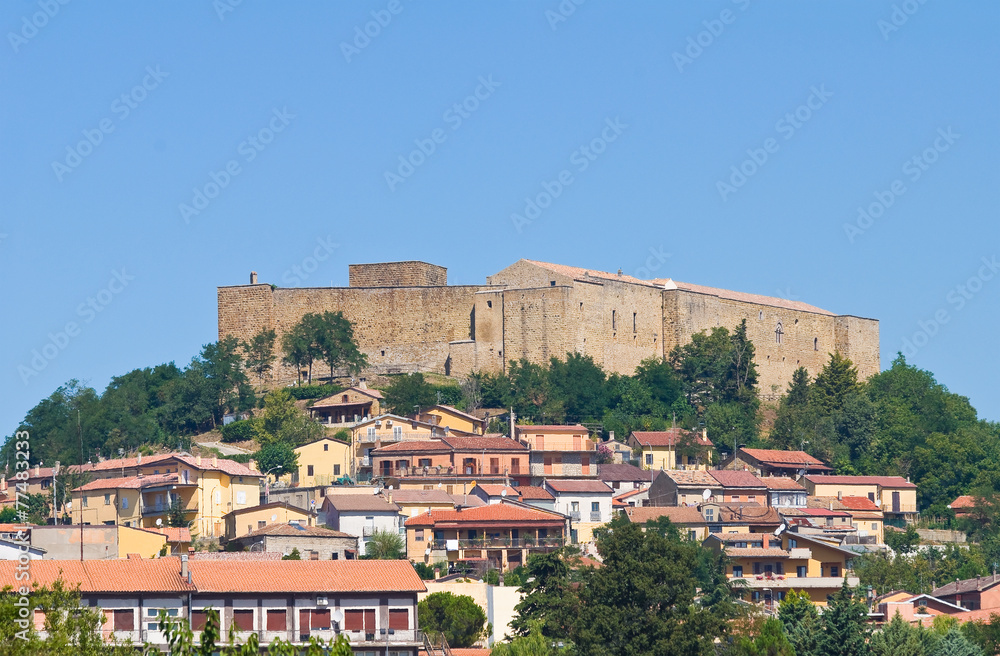 Panoramic view of Lagopesole. Basilicata. Italy.