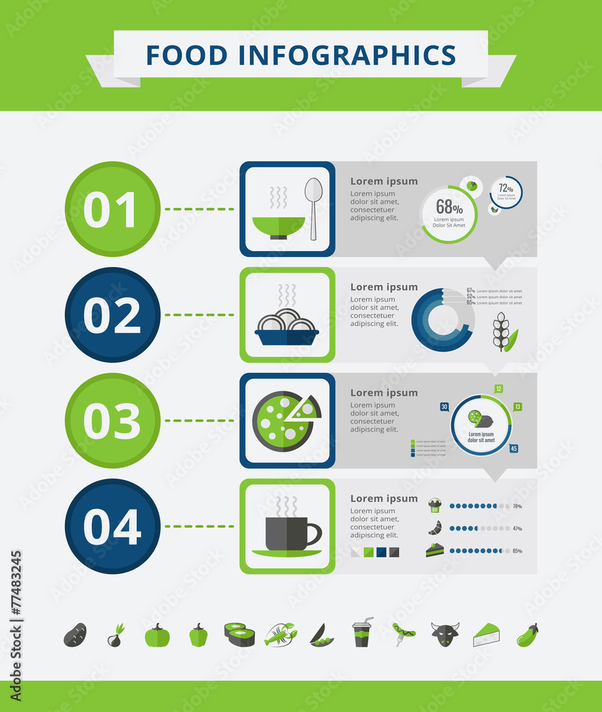 Food Infographic Elements. Food Infographic Elements.