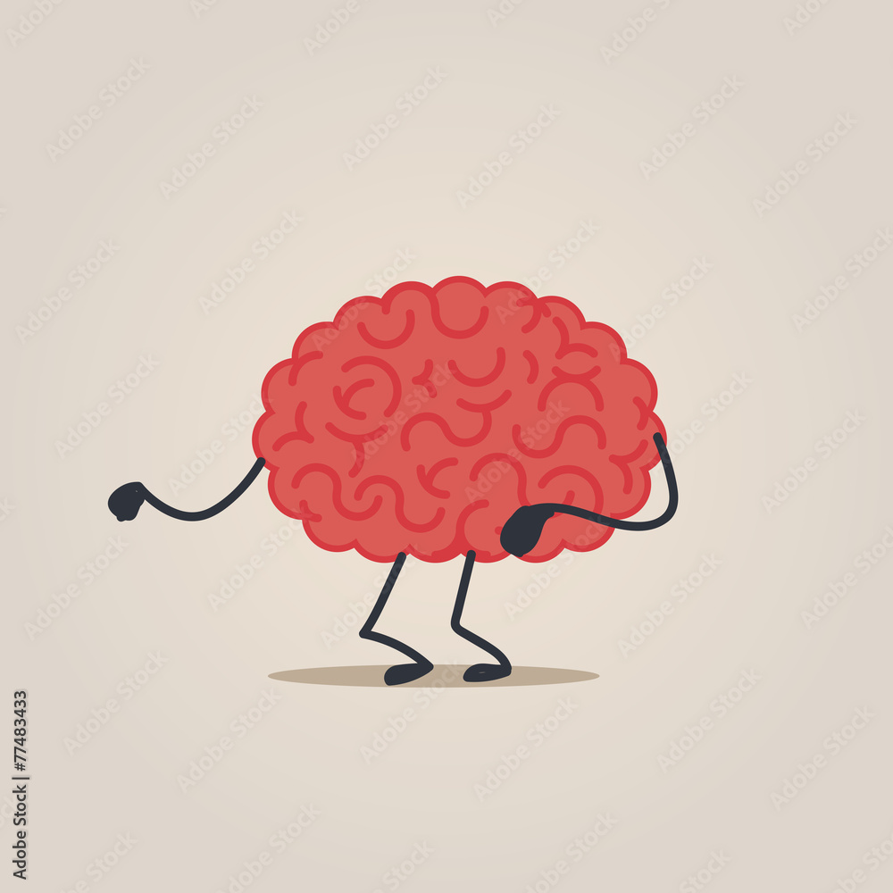 Brain character Brain character