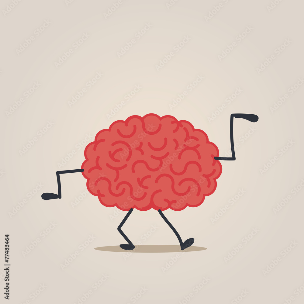 Brain character Brain character