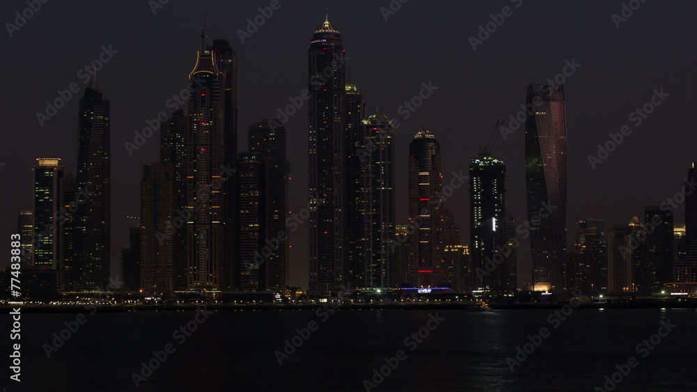 time lapse photography, view of Dubai time lapse photography, view of Dubai