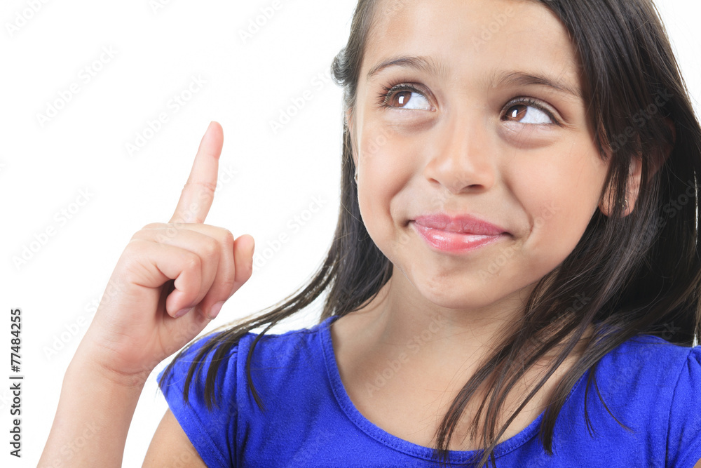 Columbian Little Girl Cute Look Columbian Little Girl Cute Look