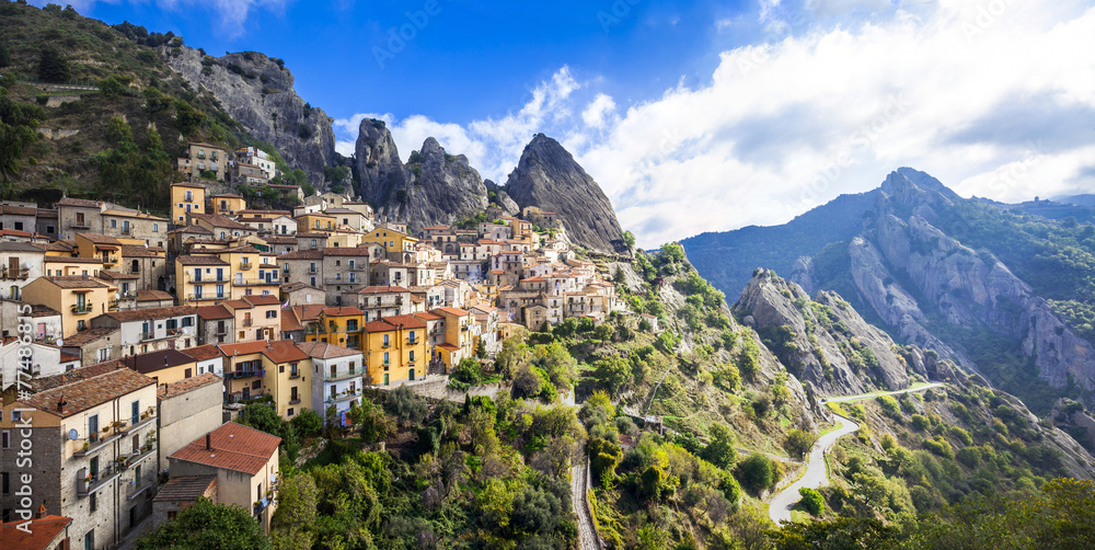 Castelmezzano - beautiful mountain village in Basilicata, Italy