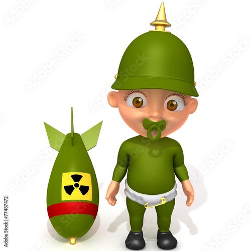 Vászonkép Baby Jake soldier