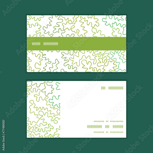 Vector curly doodle shapes horizontal stripe frame pattern