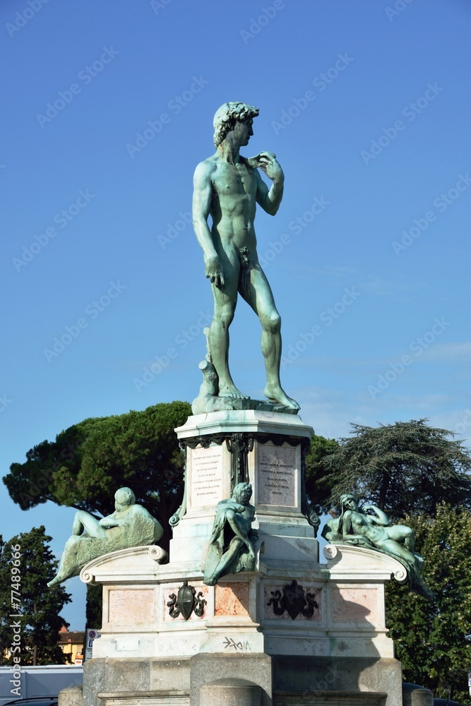 David auf Piazzale Michelangelo - Florenz - Firenze - Italien 
