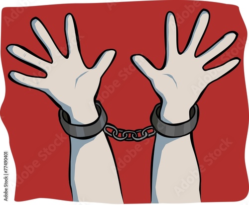 handcuffed hands