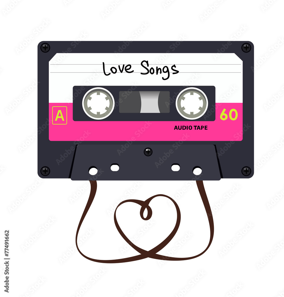 Naklejka premium Audio cassette