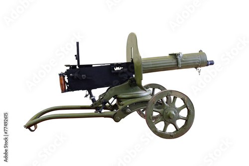 Photos Machine gun, Maxim's system isolated