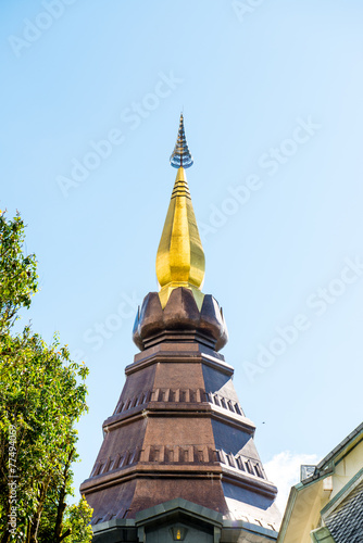 Phra Maha Dhatu Nabha Metaneedol stupa at Chiangmai province photo