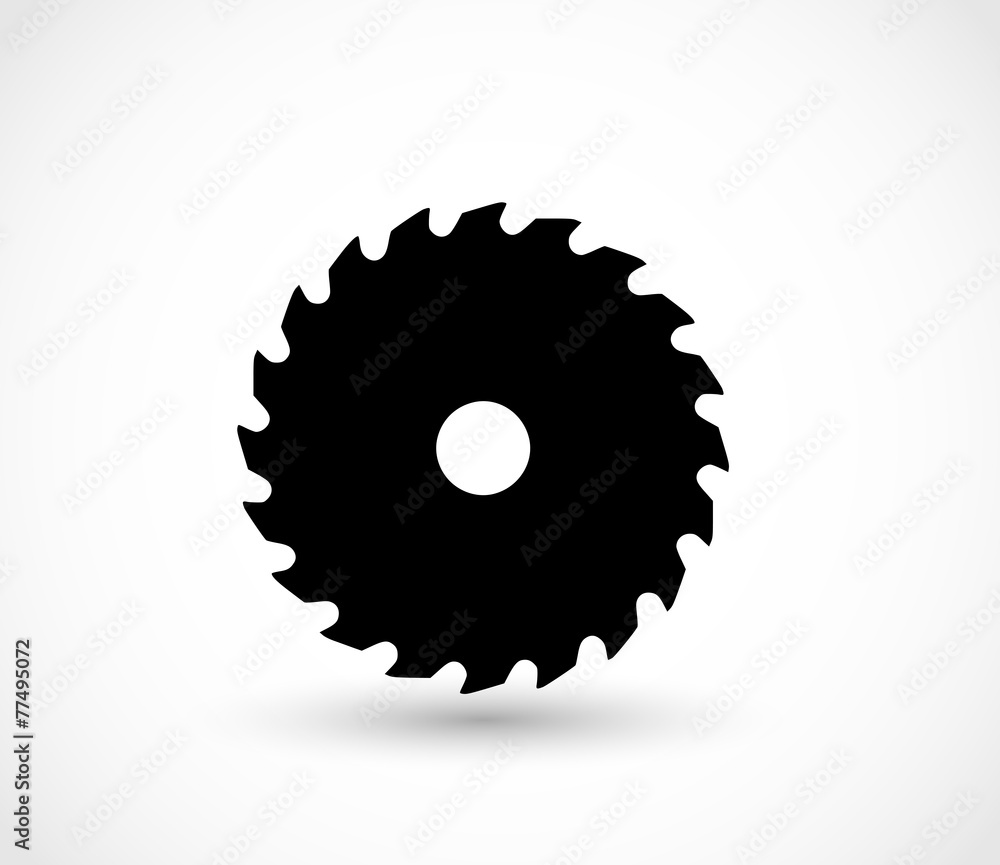 Saw icon vector Saw icon vector
