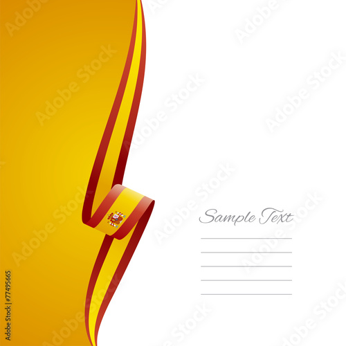 Spain left side brochure vector