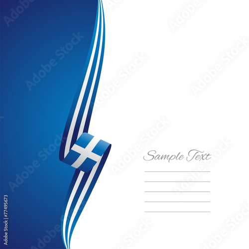 Greece left side brochure vector