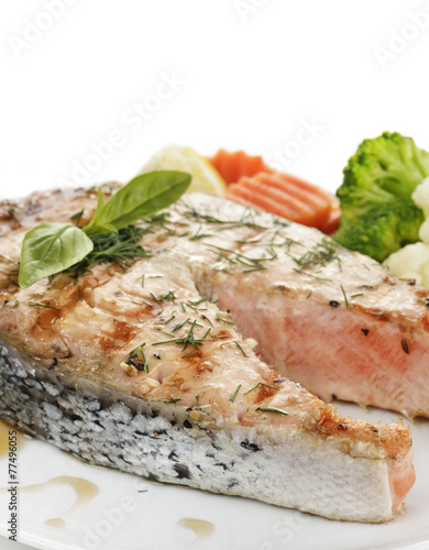 Salmon With Vegetables