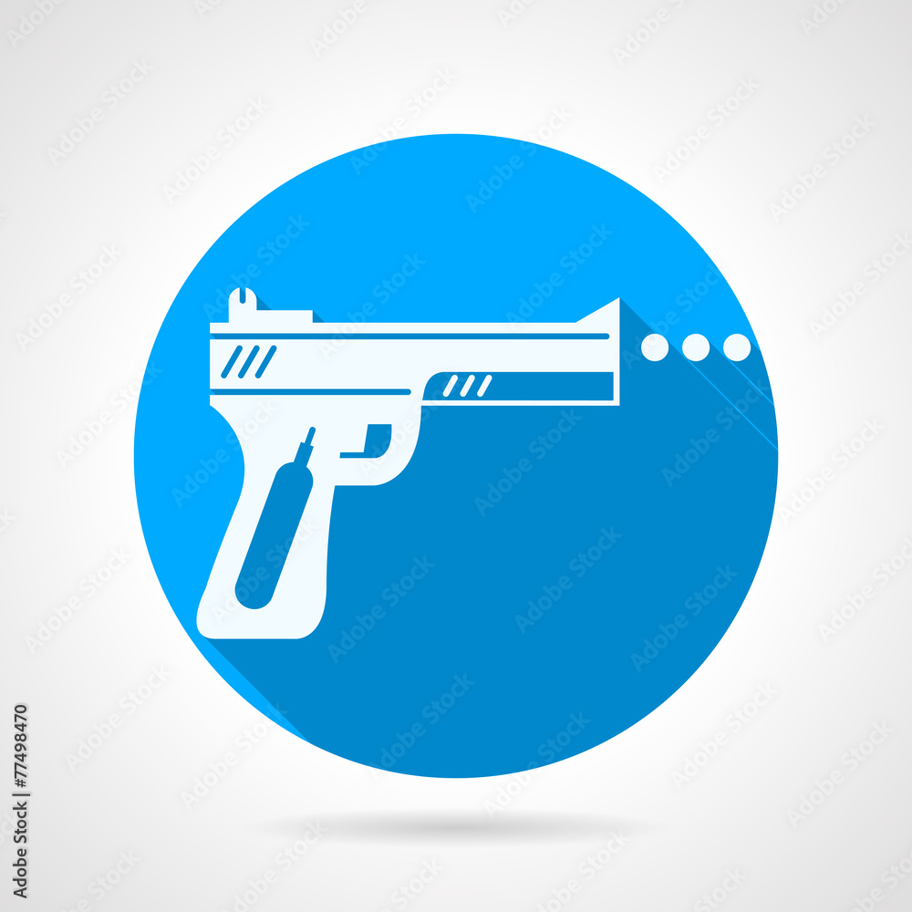 Flat vector icon for airgun Flat vector icon for airgun
